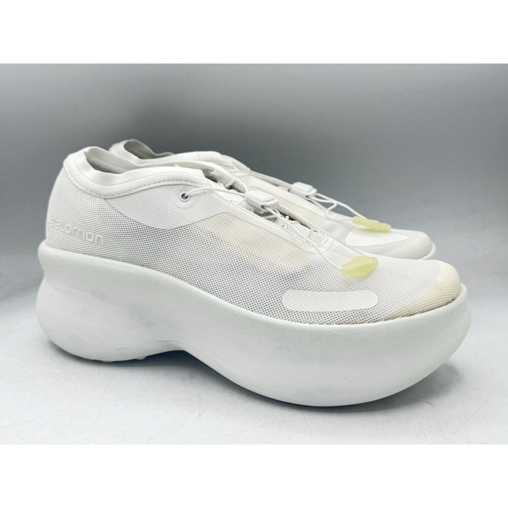 Salomon Comme Des Garcons Sense Feel White Platform Walking Shoe Women Size 8.5